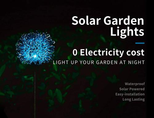 Solar Light Solar Dandelion Plug In Light Garden Decoration LED Light