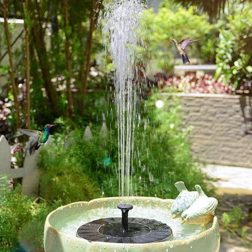 Solar-Powered Bird Fountain Kit, Outdoor Beautification Solar Fountain Pump