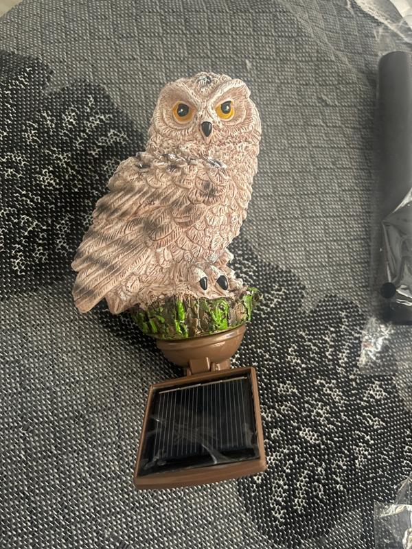 Solar Powered Garden Lights , Owl Waterproof Outdoor LED Lights photo review