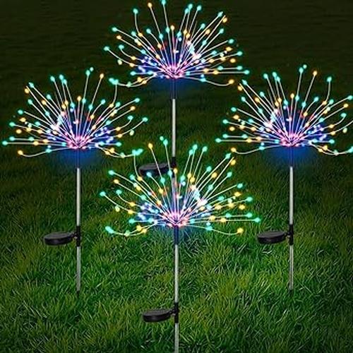 Solar Powered LED Stake Lights for Outdoor Decorating