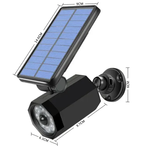 Solar Simulation Camera Wall Light for Outdoor Security