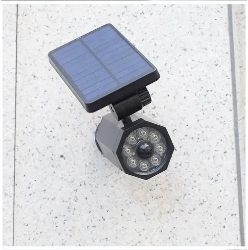 Solar Simulation Camera Wall Light for Outdoor Security