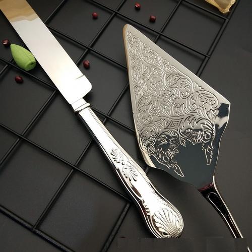 Stainless Steel Cake Knife Long Handle Shovel for Cake Pizza Dessert