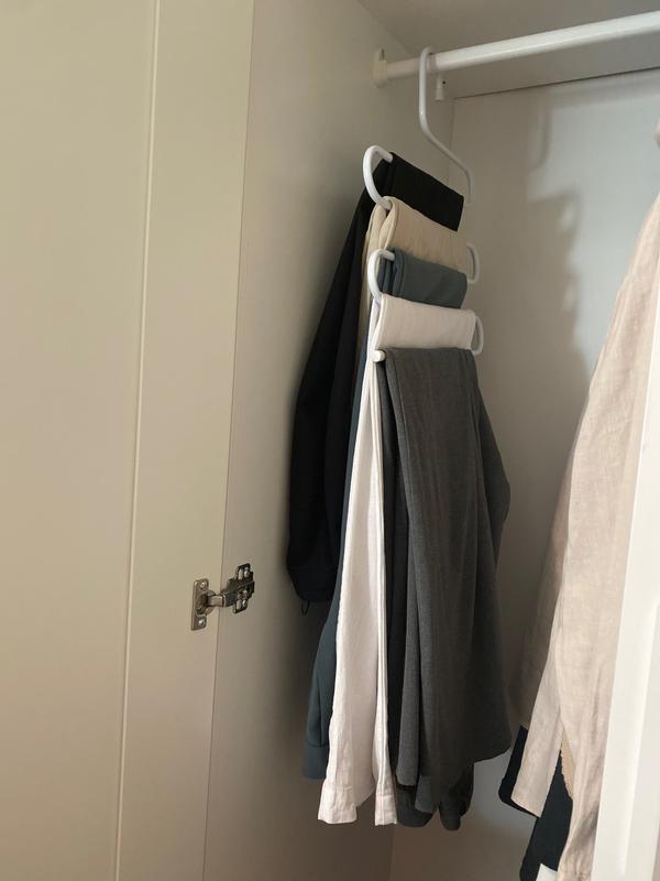 Stainless Steel S Shape Pants Hanger Rack for Wardrobe photo review