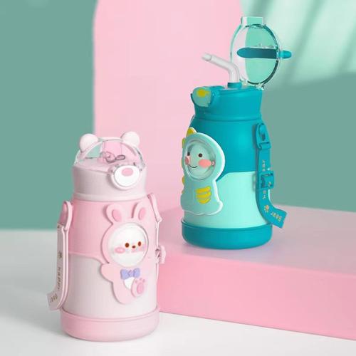 Stainless Steel Thermal Water Bottle For Children Cute Cartoon Thermos Mug