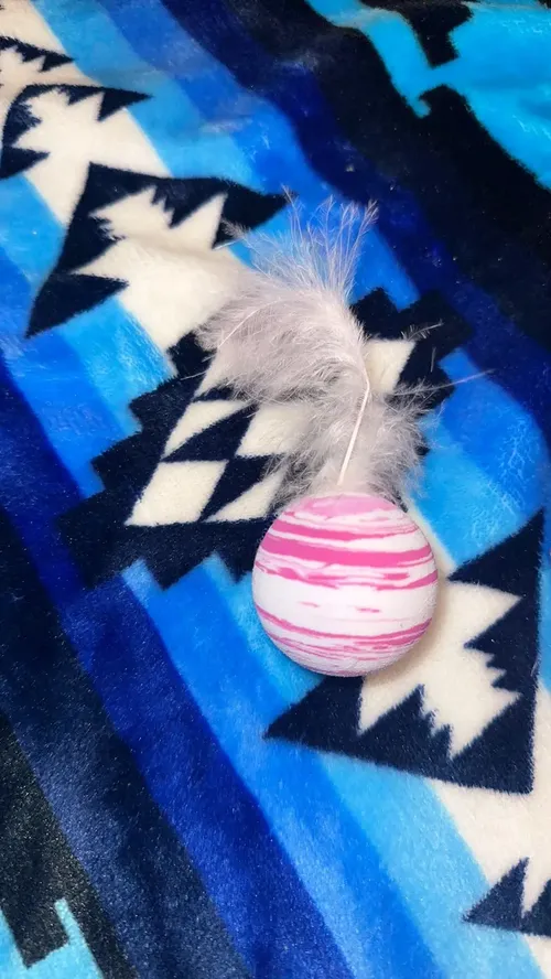 Star Ball Feather Toy for Cats - Funny Throwing Foam Ball with Texture photo review