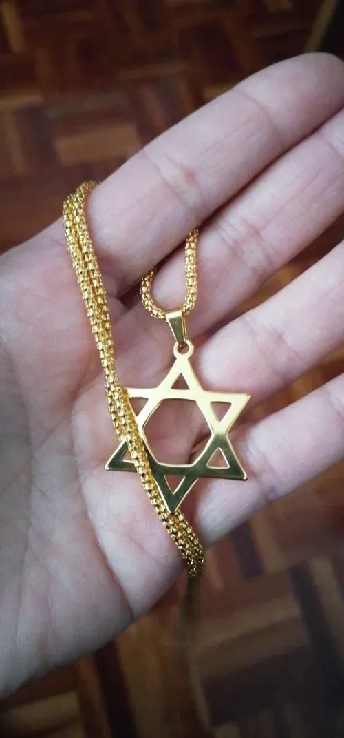 Star of David Twelve Tribes of Israel Pendant Necklace. photo review