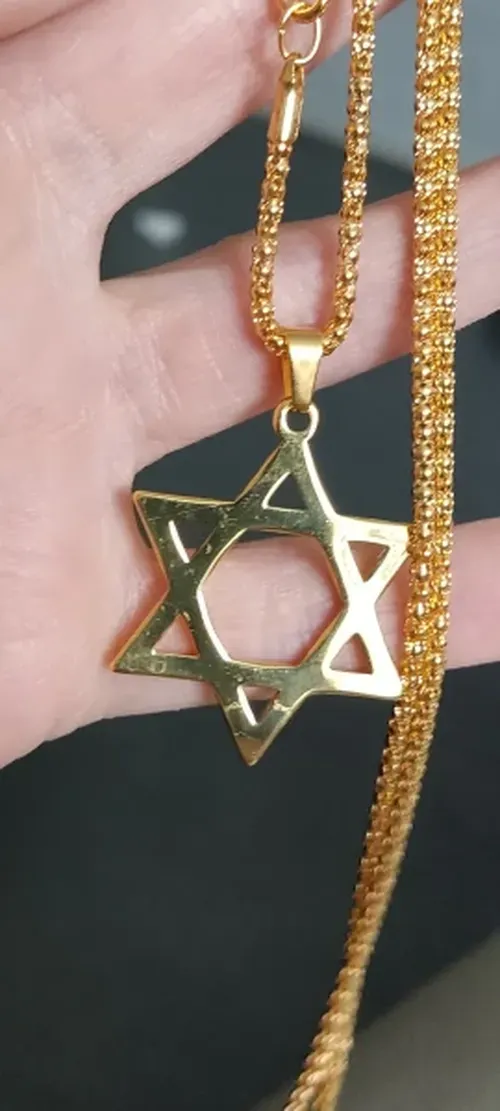 Star of David Twelve Tribes of Israel Pendant Necklace. photo review