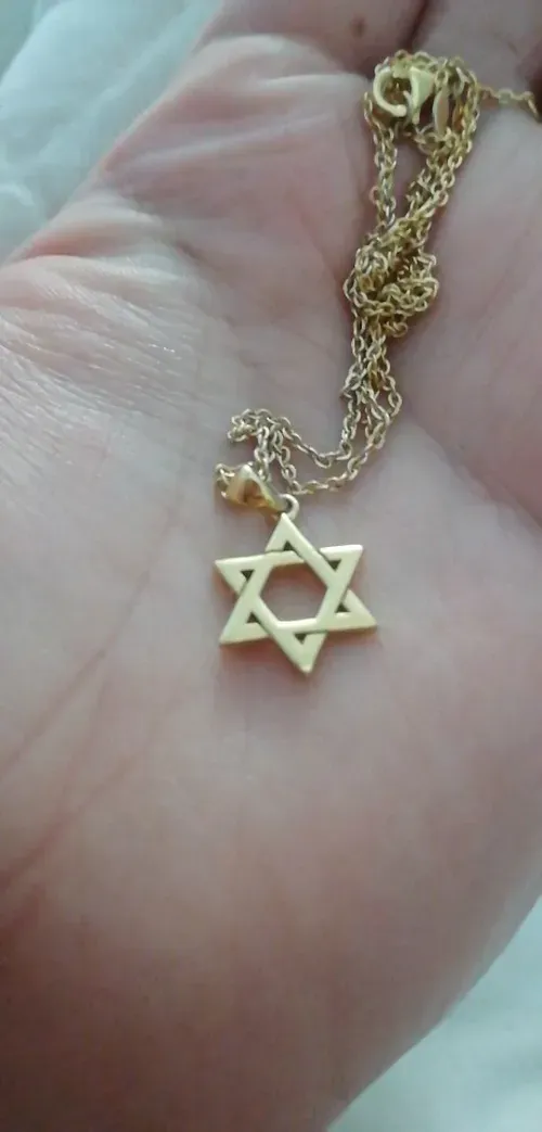 Star of David Twelve Tribes of Israel Pendant Necklace. photo review