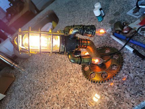 Steampunk Retro Rocket Lamp photo review