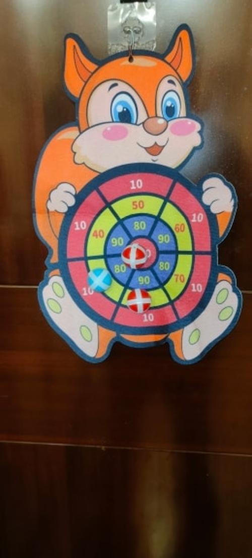 Sticky Ball Dart Board Target Sports Game Toy photo review