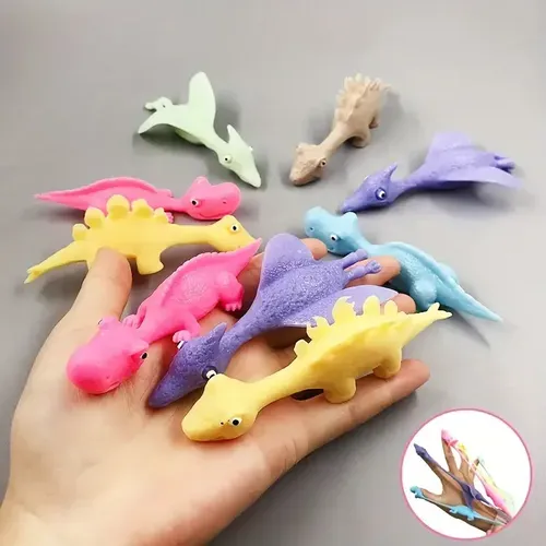 Stress Relieving Dinosaur Finger Toys for Kids