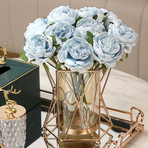 Style Transparent Iron Vase for Home Decor