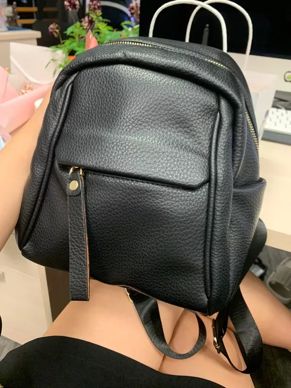 Style Trendy Leather Backpack for Women photo review