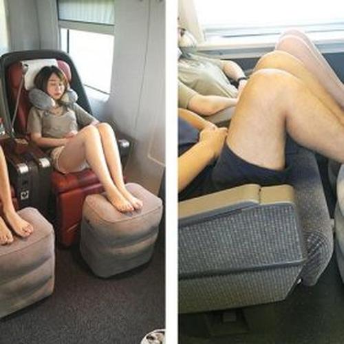 Super Easy Inflatable Foot Stool - Your Legs Will Be Saved