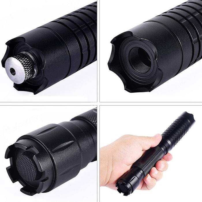 Super strong blue burning laser flashlight