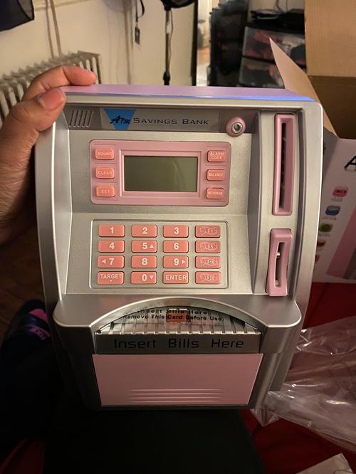 Upgraded Talking ATM Piggy Bank for Kids Adults, Toy Money Bank for Real Money with Voice Prompt, Electronic Money Safe Coin Box photo review