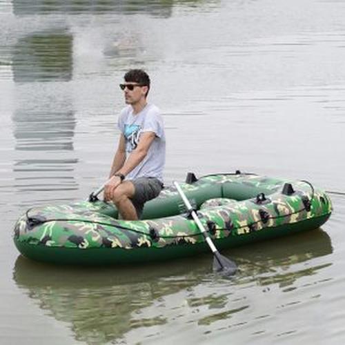 The Inflatable Boat Can Be Folded For Carrying