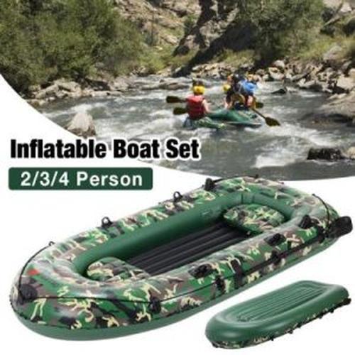 The Inflatable Boat Can Be Folded For Carrying