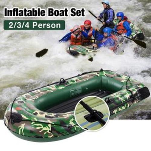 The Inflatable Boat Can Be Folded For Carrying