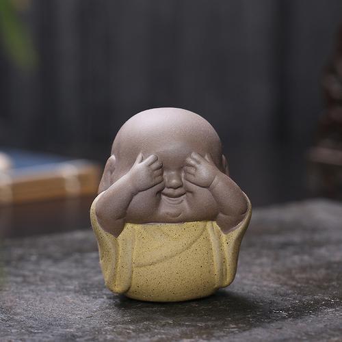 Three Wise Monks, Mini Tea Pets Three No Small Monk Decoration