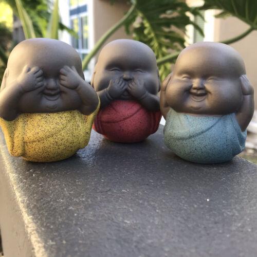 Three Wise Monks, Mini Tea Pets Three No Small Monk Decoration photo review