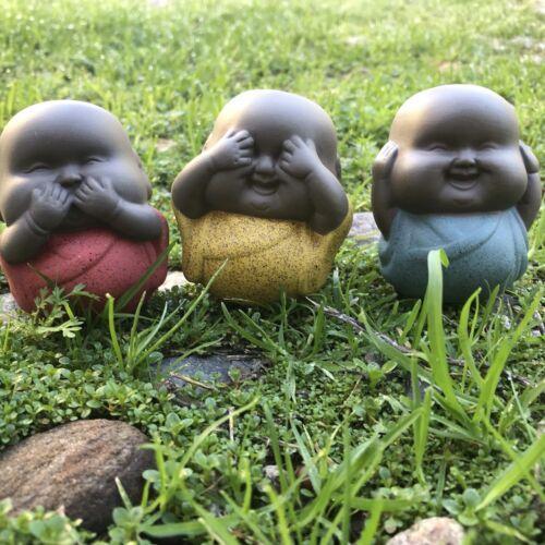 Three Wise Monks, Mini Tea Pets Three No Small Monk Decoration photo review