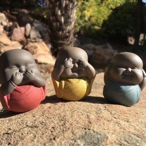 Three Wise Monks, Mini Tea Pets Three No Small Monk Decoration photo review