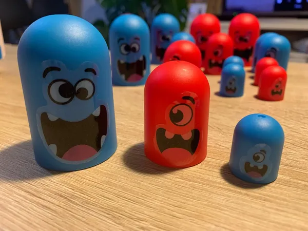 Tic Tac Toe Big Eat Small Gobble Board Game for Kids - Educational & Family Fun photo review