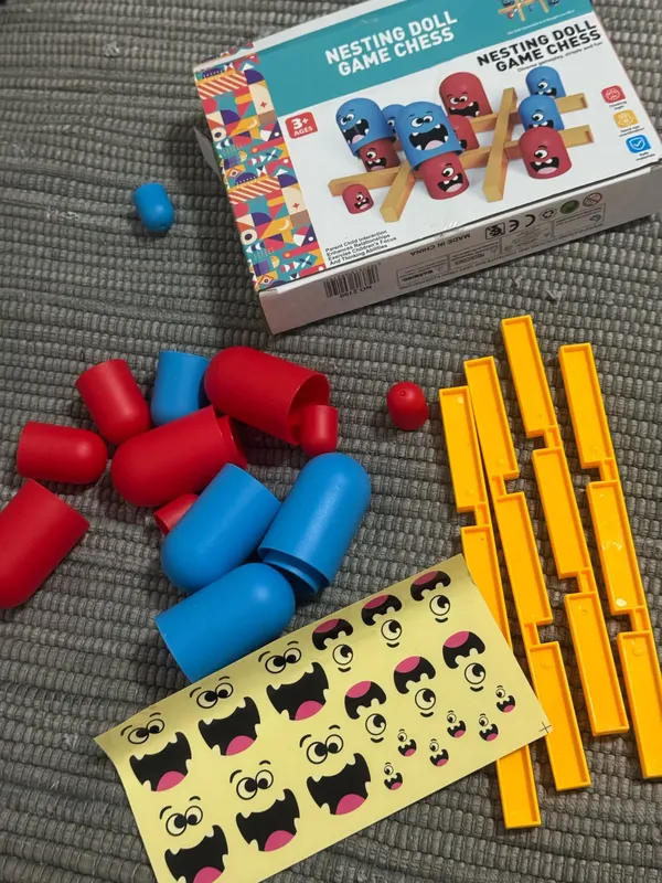 Tic Tac Toe Big Eat Small Gobble Board Game for Kids - Educational & Family Fun photo review