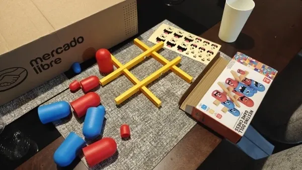 Tic Tac Toe Big Eat Small Gobble Board Game for Kids - Educational & Family Fun photo review