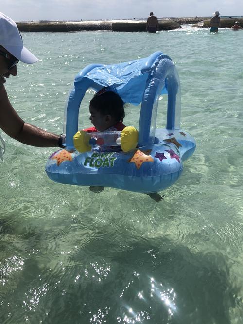 Toddler Swimming Pool Float With Canopy photo review