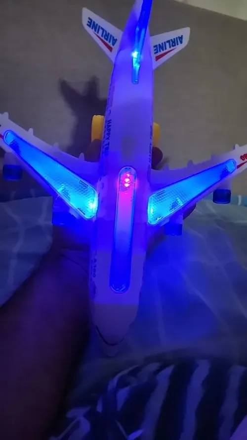 Toy Airplane Model With Lights And Music For Kids photo review