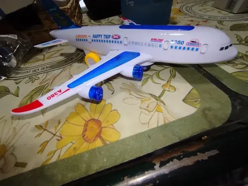 Toy Airplane Model With Lights And Music For Kids photo review