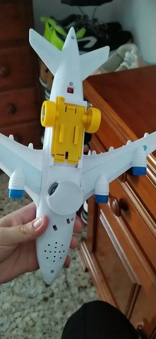 Toy Airplane Model With Lights And Music For Kids photo review