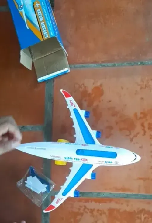 Toy Airplane Model With Lights And Music For Kids photo review