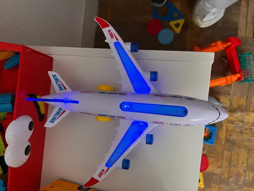 Toy Airplane Model With Lights And Music For Kids photo review
