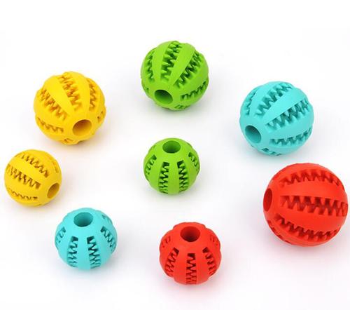 Toys For Dogs Rubber Dog Ball For Tooth Cleaning Snack Ball Toy