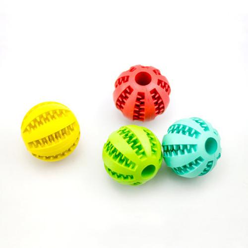 Toys For Dogs Rubber Dog Ball For Tooth Cleaning Snack Ball Toy