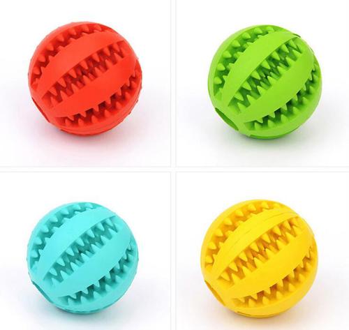 Toys For Dogs Rubber Dog Ball For Tooth Cleaning Snack Ball Toy