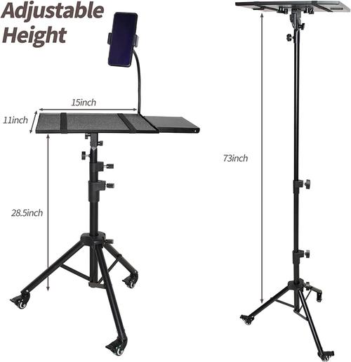 Universal Mobile Projector &amp; Laptop Stand with Adjustable Height