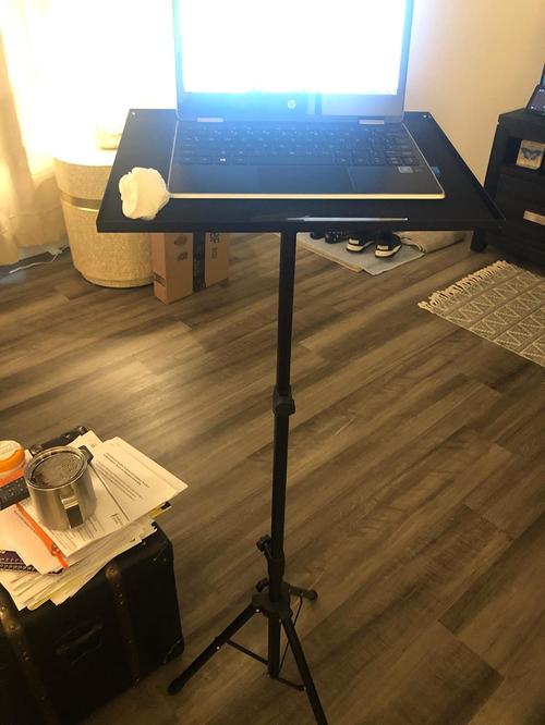 Universal Mobile Projector & Laptop Stand with Adjustable Height photo review