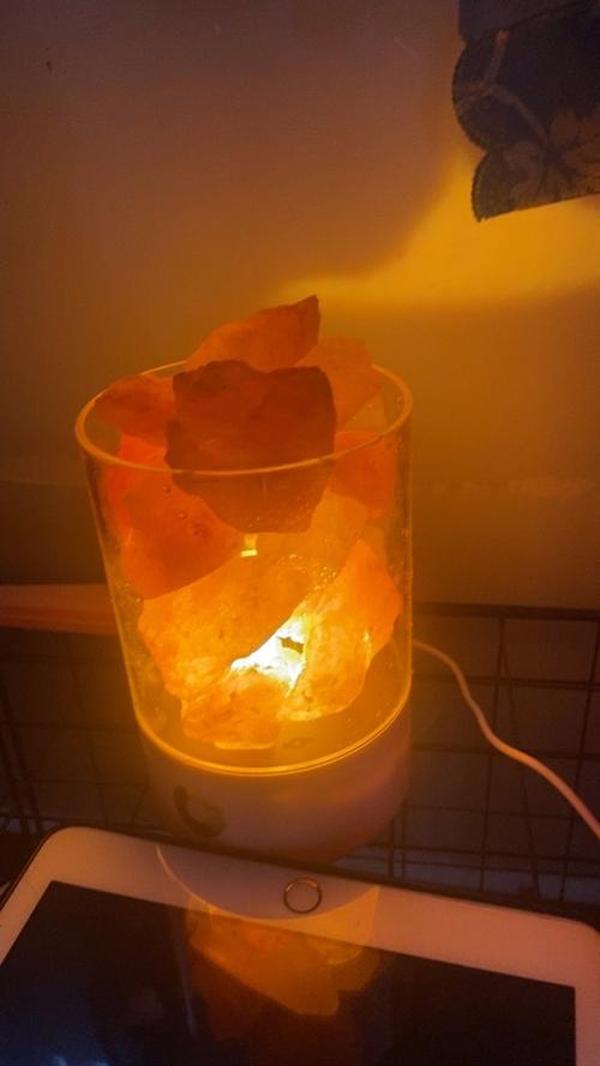 USB Crystal Light Natural Himalayan Salt LED Lamp photo review