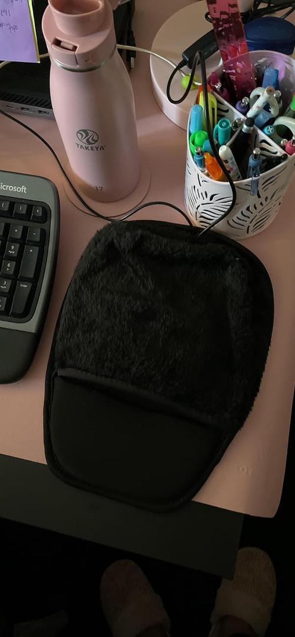 Usb Heated Mouse Pad Hand Warmer photo review