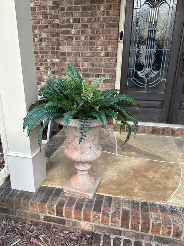 Uv Resistant Lifelike Artificial Boston Fern For Outdoors photo review