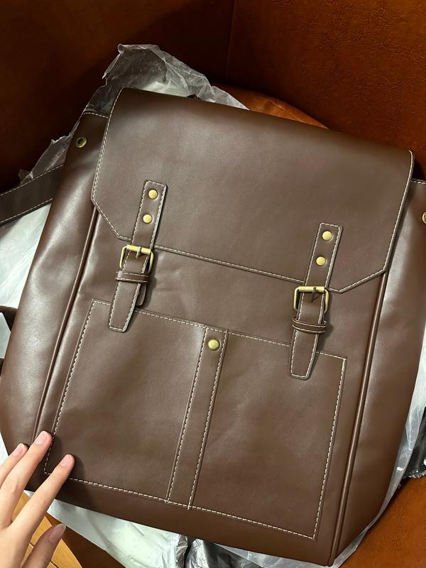 Vintage Leather Backpacks: Stylish, Durable and Functional photo review