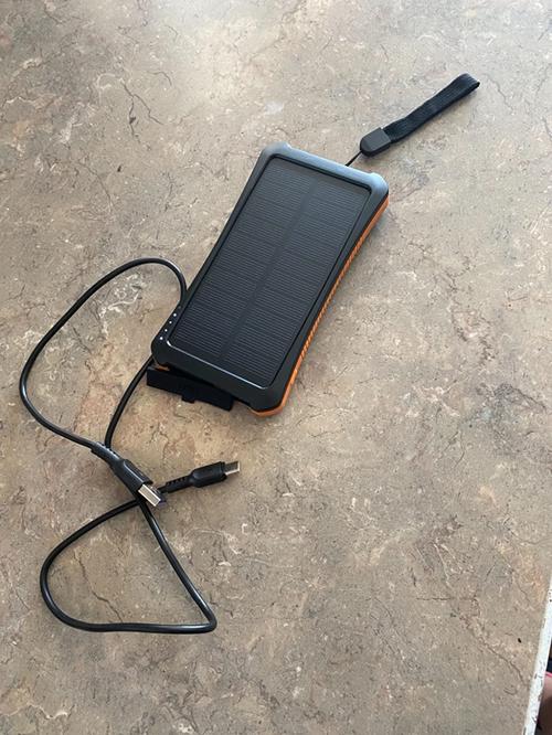 Waterproof Portable Solar Charger and Power Bank photo review