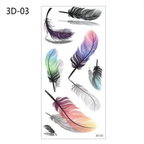 Waterproof Temporary 3d Tattoo Stickers