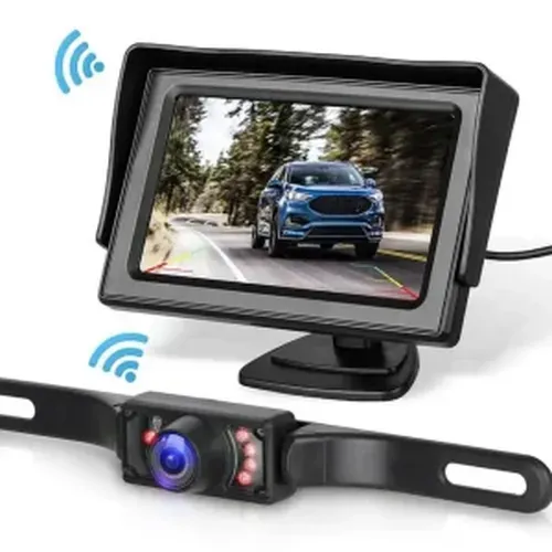 Wireless Backup Camera Car Rear View 5 Monitor Night Vision