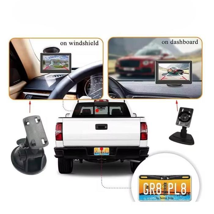 Wireless HD Car Camera System with Monitor